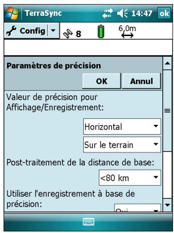 TRIMBLE JUNO SB - Utilisation de l'enregistrement à base de précision - 1