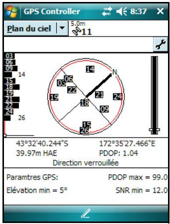 TRIMBLE JUNO SERIE - Afficher les satellites GPS disponibles - 1