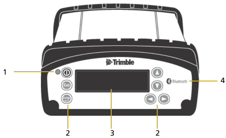 TRIMBLE RECEPTEUR GNSS NETR5 3.10 - Clavier et écran - 1
