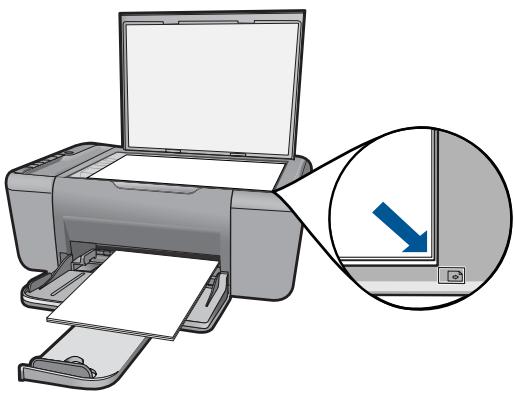 COMPAQ DESKJET K209 - Solution 2: positionnez correctement l'original sur la vitre - 1