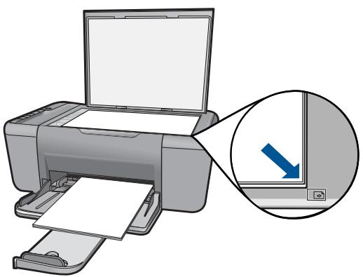 COMPAQ DESKJET K209 - Solution 1: positionnez correctement l'original sur la vitre - 1