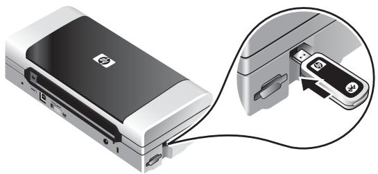 COMPAQ OFFICEJET - Etapa 1: Instalar o acessório USB sem fio Bluetooth - 1