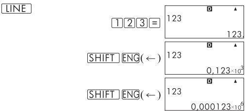 COMPAQ SMARTCALC 300S - Utilisation de la notation d'ingénierie - 3