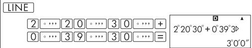 COMPAQ SMARTCALC 300S - Calculs sexagésimaux - 1
