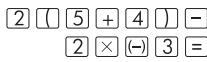 COMPAQ SMARTCALC 300S - Saisie d'une expression de calcul en utilisant le format standard - 1
