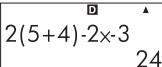 COMPAQ SMARTCALC 300S - Saisie d'une expression de calcul en utilisant le format standard - 2