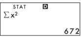 COMPAQ SMARTCALC 300S - Utilisation du menu STAT - 13