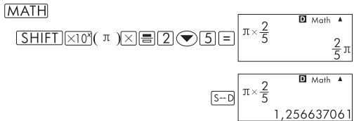 COMPAQ SMARTCALC 300S - Exemples de transformation s-d - 3