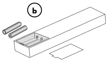 VINCENT CD-S8 - Remplacement/insertion des piles - 2