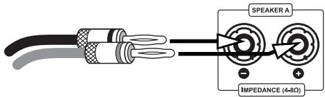 VINCENT SP-T800 - CONNECTION OF THE LOUDSPEAKERS - 2