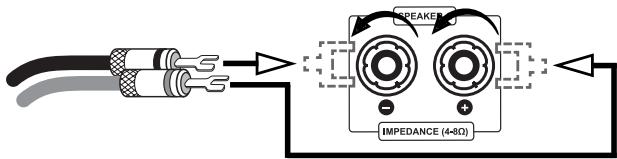 VINCENT SP-T800 - CONNECTION OF THE LOUDSPEAKERS - 3