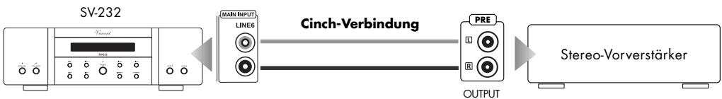 VINCENT SV-232 - ANSCHLUSS EINES STEREO-VORVERSTÄRKERS ODER DER FRONTKANÄLE EINES MEHRKANALSYSTEMS - 1