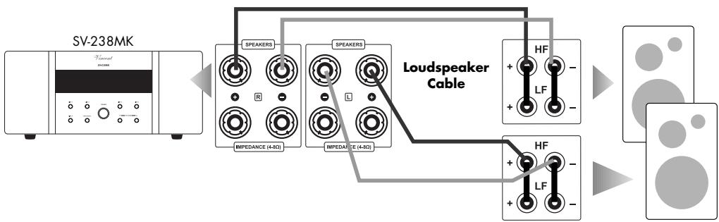 VINCENT SV-238MK - CONNECTION OF THE LOUDSPEAKERS - 1