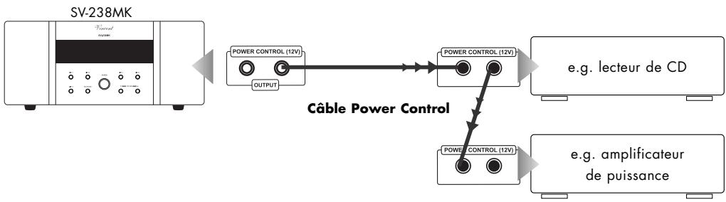 VINCENT SV-238MK - Liaisons CABLES pour la commande de mise sous tension (POWER control) - 1