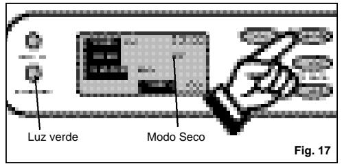 Luz verde Modo Seco Fig. 17