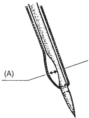 JUKI MO-735 - Réglage du guide fil d'aiguille - 1