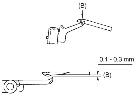 JUKI MO-735 - Ajustement entre les boucleurs supérieur et inférieur - 2