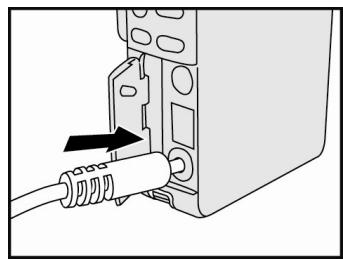 GENIUS DV210 - Utilisation d'un adaptateur CA (accessoire en option) - 1