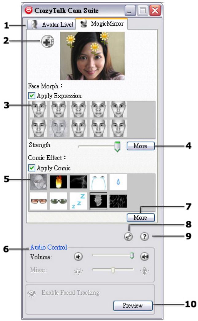 GENIUS SLIM 2020AF - Interface magicmirror: - 1