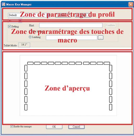 GENIUS G-PEN M712 - Panneau de configuration du gestionnaire des touches de macro - 1