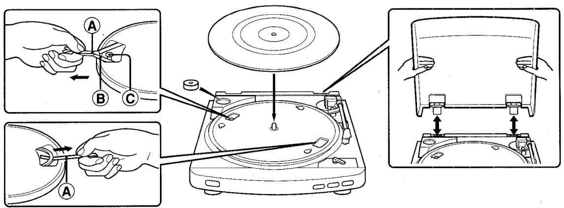AIWA PX-E850E - Montage de la platine tournedisc - 2