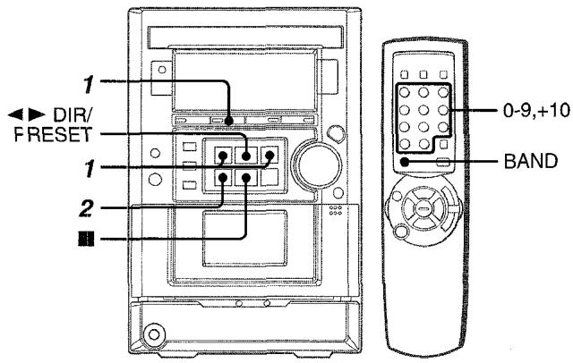 AIWA XR-M33 - PREAJUSTE DE EMISORAS - 1