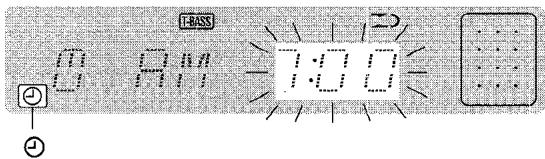 AIWA XR-M33 - Press TIMER once to display “①”, then press ENTER within 6 seconds. - 1
