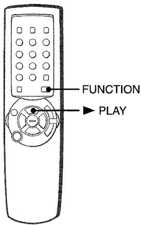 AIWA XR-M33 - ▶ PLAY on the remote control - 1