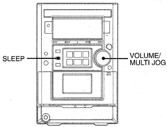 AIWA XR-M33 - SETTING THE SLEEP TIMER - 1