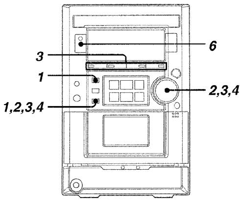 AIWA XR-M33 - SETTING THE TIMER - 1