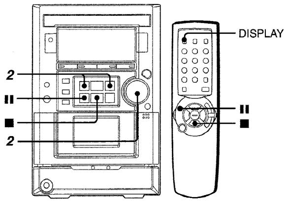 AIWA XR-M33 - Reglage de l'horloge - 1