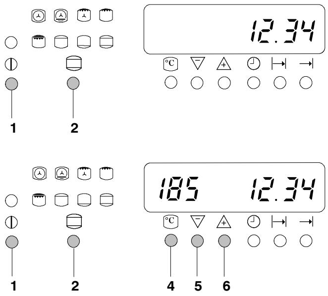 THERMA BO D.1 SF - Régler la température du four - 5