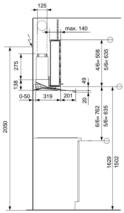THERMA DA55.1 WE - Exigences relatives à la conduite d'air d'évacuation - 3