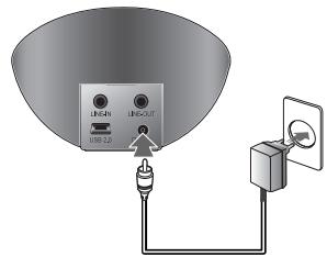 IRIVER H10 JR - Mise en marche - branchement de l'adaptateur à la station d'accueil - 2