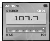 IRIVER H10 JR - Écoute de la radio FM - 4