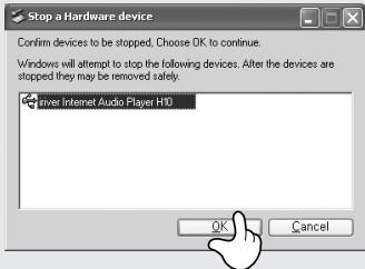 IRIVER H10 JR - Branchement du PC - débranchement du câble - 3
