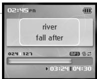 IRIVER H10 JR - Lecture de la plage précédente/suivante - 1
