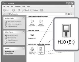 IRIVER H10 JR - Branchement du PC - branchement du câble - 6