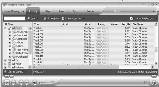 IRIVER H10 JR - Ouvrez le lecteur windows media. - 1