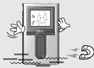 IRIVER H10 JR - Tenez le lecteur à distance des aimants puissants. - 1