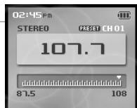 IRIVER H10 JR - Écoute de la radio FM - 6
