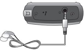 IRIVER H10 JR - Branchement des écouteurs - 2