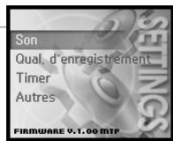 IRIVER H10 JR - Changement de menu - 4