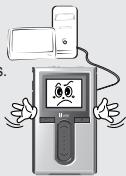 IRIVER H10 JR - Lorsque vous chargez ou téléchargez des fichiers à l'aide de câble USB, ne débranchez soudainement le câble USB ni lemettehor - 1