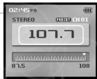 IRIVER H10 JR - Écoute de la radio FM - 3