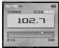 IRIVER H10 JR - Écoute de la radio FM - 8