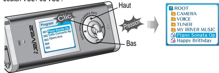 IRIVER IFP-1000 - Activation du mode program - 1