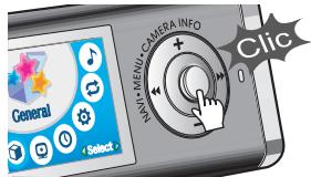 IRIVER IFP-1000 - Pour sélectionner le menu principal - 5