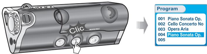 IRIVER IFP-1000 - Activation du mode program - 2