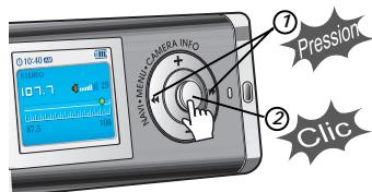 IRIVER IFP-1000 - Personnaliser les fonctions de réglage (menu) - 4